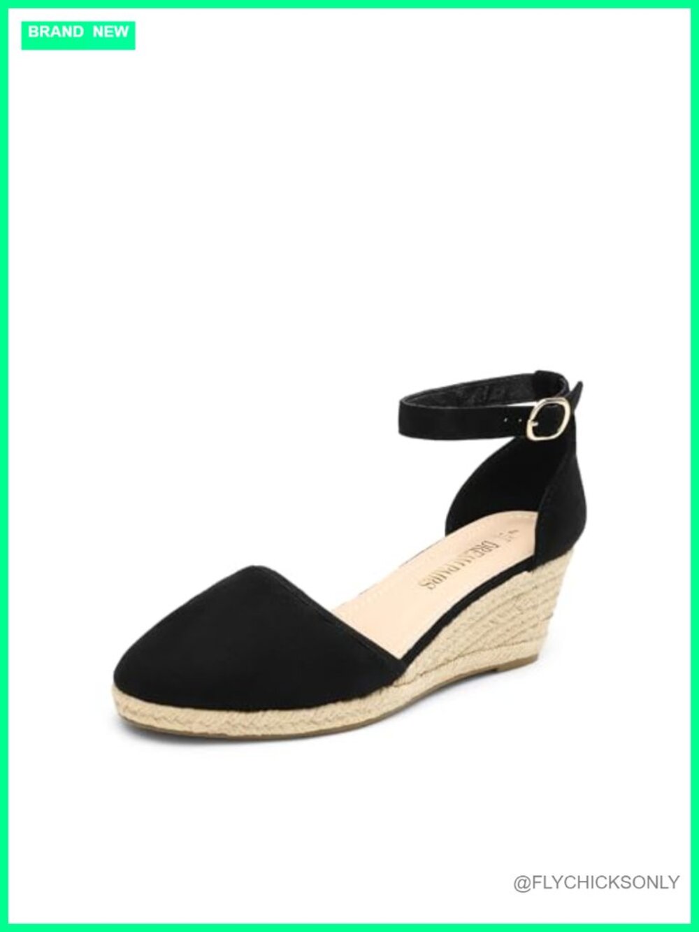 Women's Espadrilles Closed Toe Ankle Strap Platform Wedge Sandals Dressy
